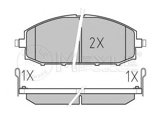 set placute frana,frana disc 2