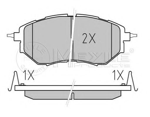 set placute frana,frana disc 2