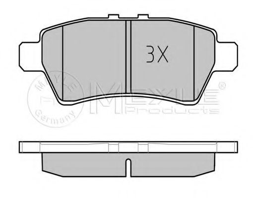 set placute frana,frana disc 2