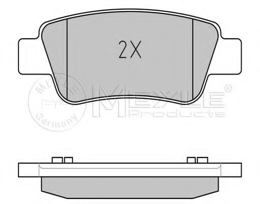 set placute frana,frana disc 2