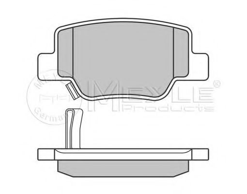 set placute frana,frana disc 2