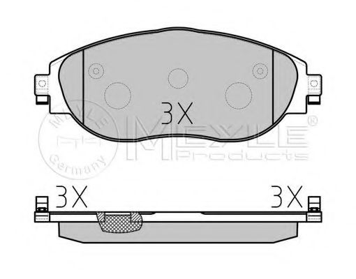 set placute frana,frana disc 2