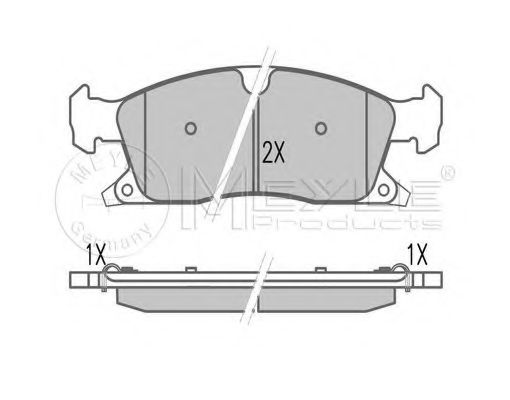 set placute frana,frana disc 2