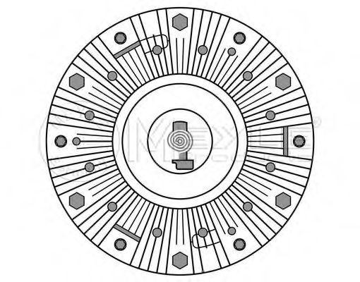034 234 0014 Cupla, ventilator radiator MEYLE 