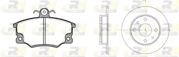 8146.00 Set frana, frana disc ROADHOUSE 
