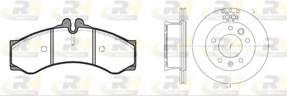 8614.00 Set frana, frana disc ROADHOUSE 