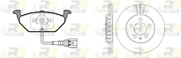 8633.10 Set frana, frana disc ROADHOUSE 