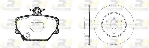 Set frana, frana disc