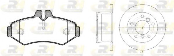 8733.01 Set frana, frana disc ROADHOUSE 