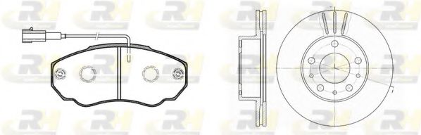 Set frana, frana disc