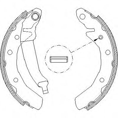 4086.00 Set saboti frana REMSA 