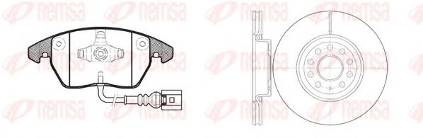 81030.02 Set frana, frana disc REMSA 