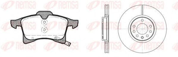 81036.03 Set frana, frana disc REMSA 