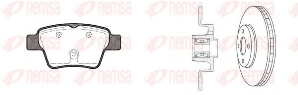 81138.20 Set frana, frana disc REMSA 