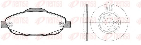 81323.00 Set frana, frana disc REMSA 