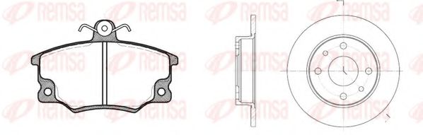 8146.00 Set frana, frana disc REMSA 