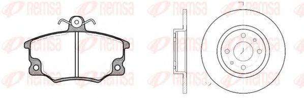 8146.01 Set frana, frana disc REMSA 