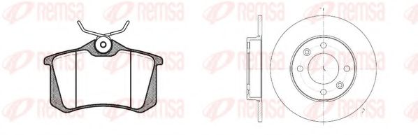 8263.03 Set frana, frana disc REMSA 