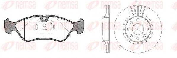 8286.00 Set frana, frana disc REMSA 