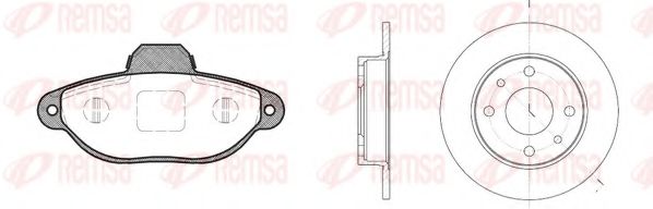 8414.00 Set frana, frana disc REMSA 