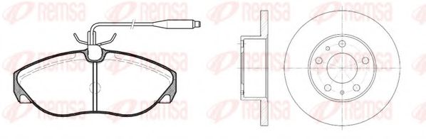 8486.00 Set frana, frana disc REMSA 