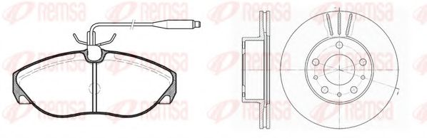 Set frana, frana disc