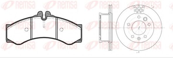 8614.00 Set frana, frana disc REMSA 