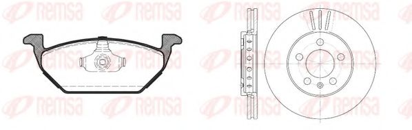 8633.02 Set frana, frana disc REMSA 