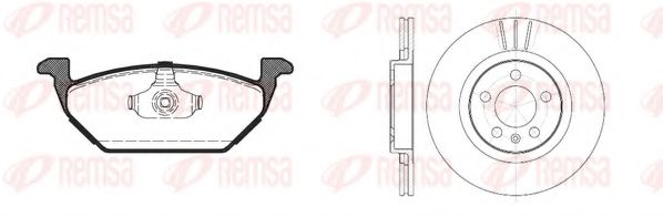 8633.04 Set frana, frana disc REMSA 