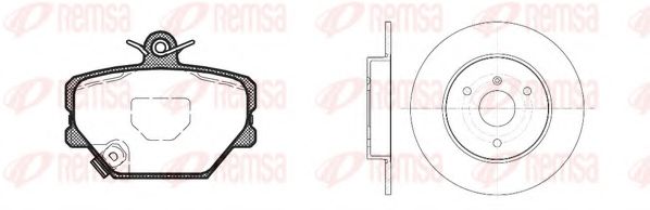 Set frana, frana disc