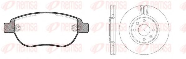 8841.00 Set frana, frana disc REMSA 
