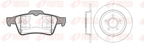 8842.01 Set frana, frana disc REMSA 