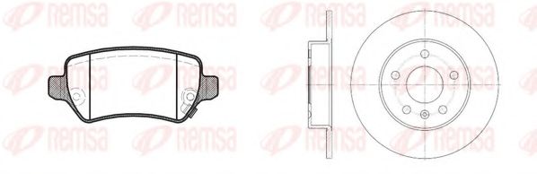 8957.00 Set frana, frana disc REMSA 
