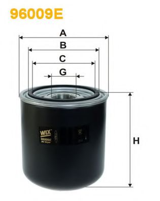 96009E Uscator aer, sistem compresor WIX FILTERS 
