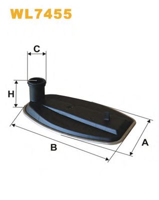 WL7455 Filtru hidraulic, cutie de viteze automata WIX FILTERS 