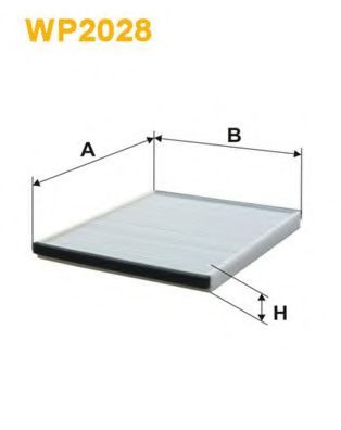 WP2028 Filtru, aer habitaclu WIX FILTERS 