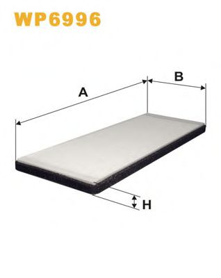 WP6996 Filtru, aer habitaclu WIX FILTERS 