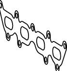 80343 Garnitura, racord evacuare WALKER 