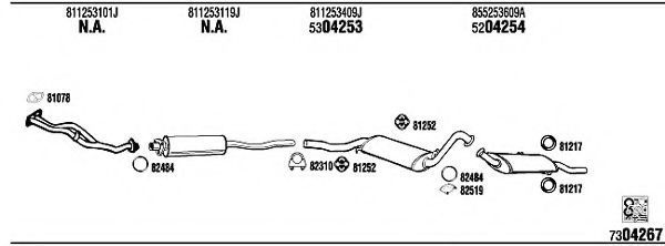 AD32013 Sistem de esapament WALKER 
