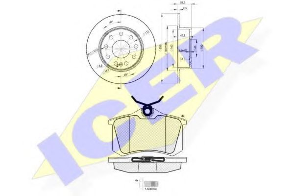 Set frana, frana disc