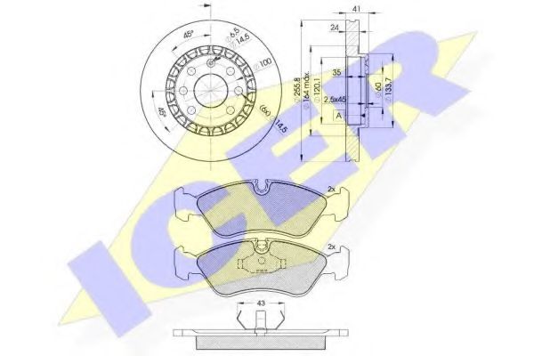 Set frana, frana disc