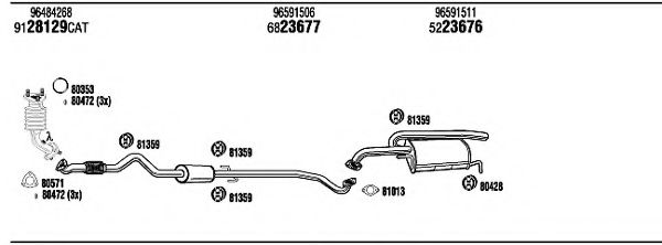 CVK00503 Sistem de esapament WALKER 