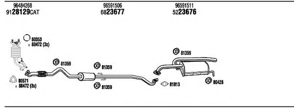 CVK18529 Sistem de esapament WALKER 