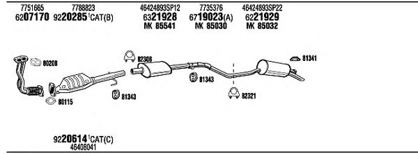 FI65005 Sistem de esapament WALKER 