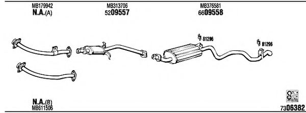 MI65511B Sistem de esapament WALKER 