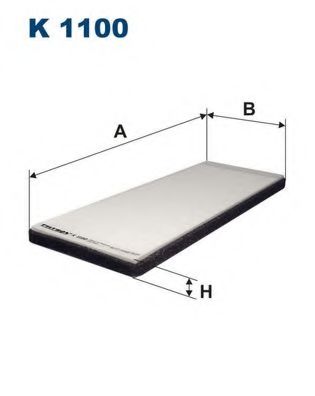K1100 Filtru, aer habitaclu FILTRON 