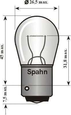 2020 Bec, semnalizator SPAHN GLÜHLAMPEN 