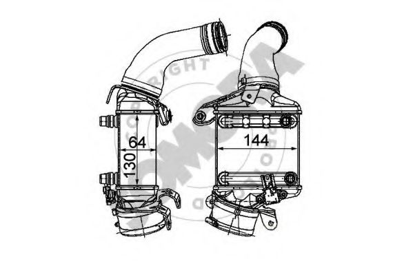 Intercooler, compresor