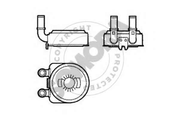 054165A Radiator ulei, ulei motor SOMORA 