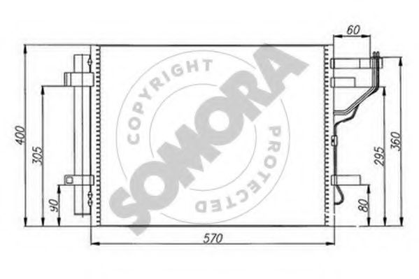 112160 Condensator, climatizare SOMORA 